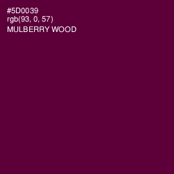 #5D0039 - Mulberry Wood Color Image