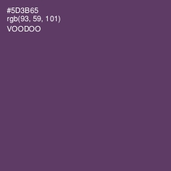 #5D3B65 - Voodoo Color Image