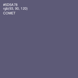 #5D5A78 - Comet Color Image