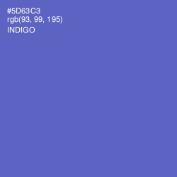 #5D63C3 - Indigo Color Image