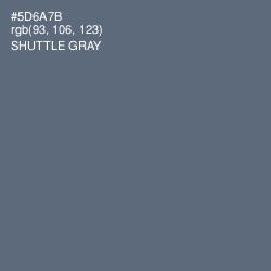 #5D6A7B - Shuttle Gray Color Image