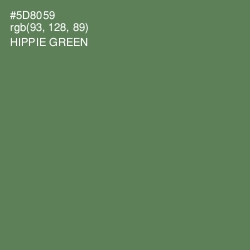 #5D8059 - Hippie Green Color Image