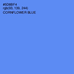 #5D8BF4 - Cornflower Blue Color Image