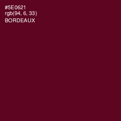 #5E0621 - Bordeaux Color Image