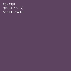 #5E4361 - Mulled Wine Color Image