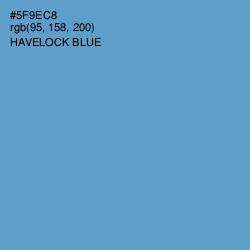 #5F9EC8 - Havelock Blue Color Image