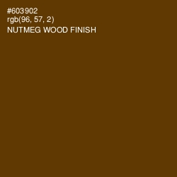 #603902 - Nutmeg Wood Finish Color Image