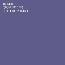 #605C89 - Butterfly Bush Color Image