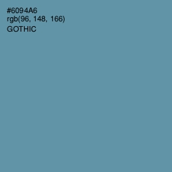 #6094A6 - Gothic Color Image