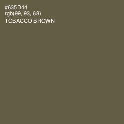 #635D44 - Tobacco Brown Color Image