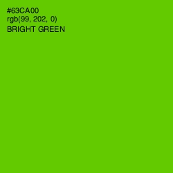 #63CA00 - Bright Green Color Image