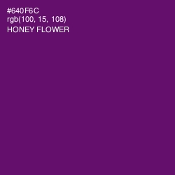 #640F6C - Honey Flower Color Image