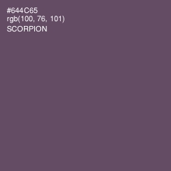 #644C65 - Scorpion Color Image