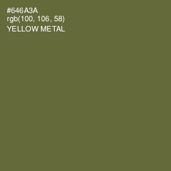 #646A3A - Yellow Metal Color Image