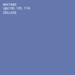 #6478AE - Deluge Color Image
