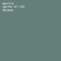 #647F7A - Nevada Color Image