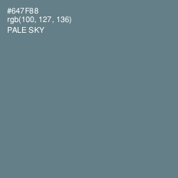 #647F88 - Pale Sky Color Image