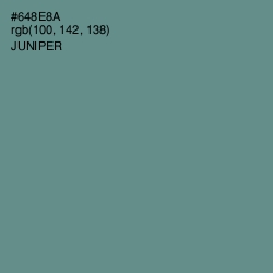 #648E8A - Juniper Color Image