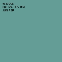 #649D96 - Juniper Color Image