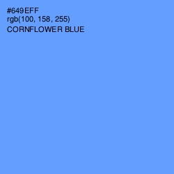 #649EFF - Cornflower Blue Color Image
