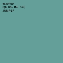 #649F99 - Juniper Color Image