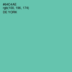 #64C4AE - De York Color Image