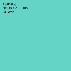 #64D4C6 - Downy Color Image