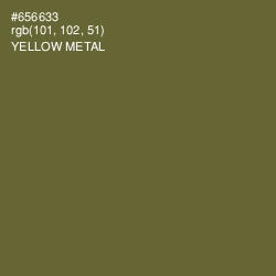 #656633 - Yellow Metal Color Image