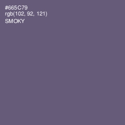 #665C79 - Smoky Color Image