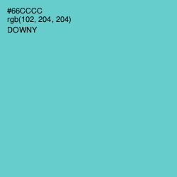 #66CCCC - Downy Color Image