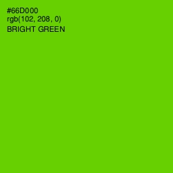 #66D000 - Bright Green Color Image