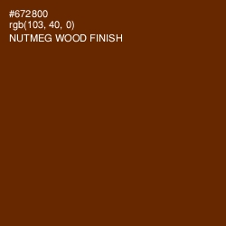 #672800 - Nutmeg Wood Finish Color Image