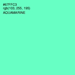 #67FFC3 - Aquamarine Color Image