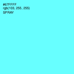 #67FFFF - Spray Color Image