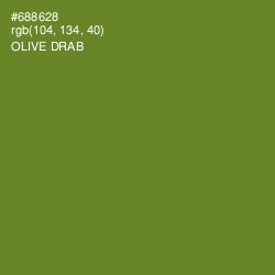 #688628 - Olive Drab Color Image