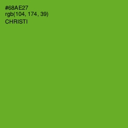 #68AE27 - Christi Color Image