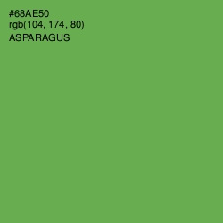 #68AE50 - Asparagus Color Image
