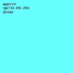 #68FFFF - Spray Color Image