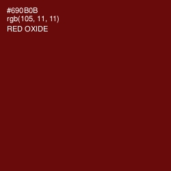 #690B0B - Red Oxide Color Image
