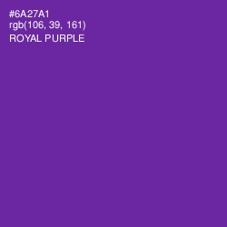 #6A27A1 - Royal Purple Color Image