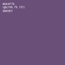 #6A4F79 - Smoky Color Image