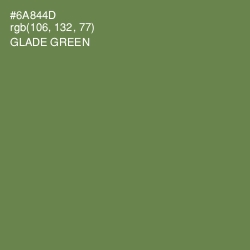 #6A844D - Glade Green Color Image