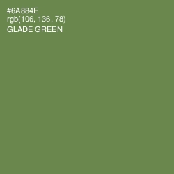 #6A884E - Glade Green Color Image