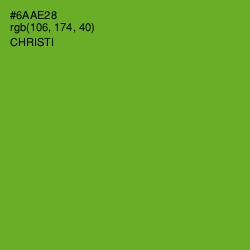 #6AAE28 - Christi Color Image
