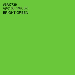 #6AC739 - Bright Green Color Image