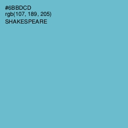 #6BBDCD - Shakespeare Color Image