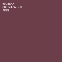 #6C3E4A - Finn Color Image