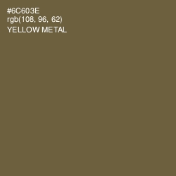 #6C603E - Yellow Metal Color Image