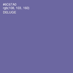 #6C67A0 - Deluge Color Image