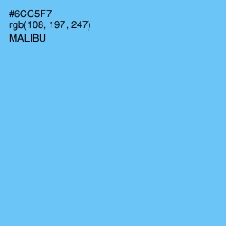 #6CC5F7 - Malibu Color Image
